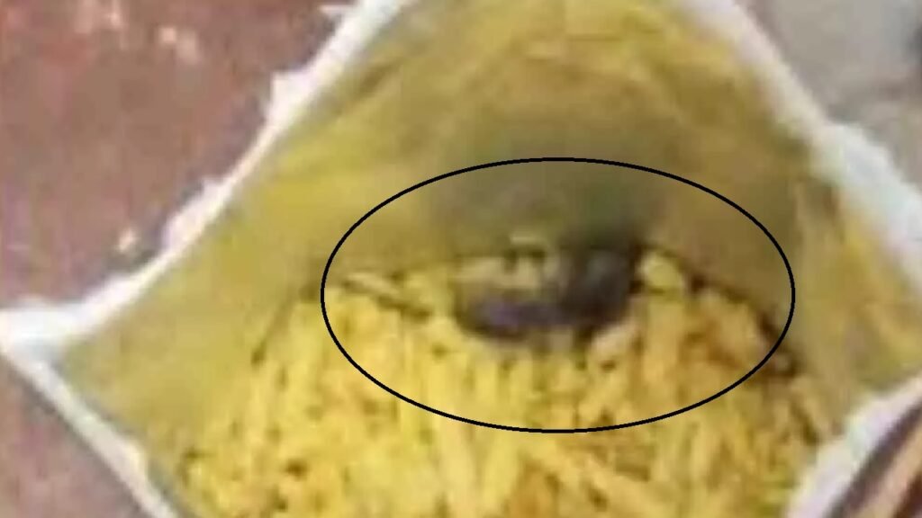 kanpur-dehat-namkeen-packet-dead-rat-complaint